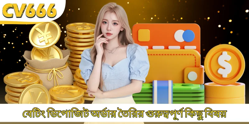 বেটিং ডিপোজিট অর্ডার তৈরির গুরুত্বপূর্ণ কিছু বিষয়