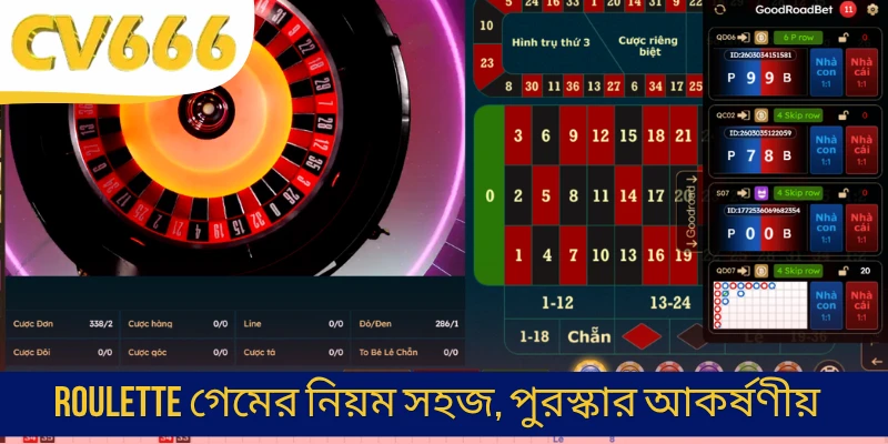 Roulette গেমের নিয়ম সহজ, পুরস্কার আকর্ষণীয়