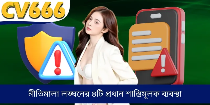নীতিমালা লঙ্ঘনের ৪টি প্রধান শাস্তিমূলক ব্যবস্থা