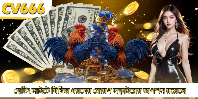 বেটিং সাইটে বিভিন্ন ধরনের মোরগ লড়াইয়ের অপশন রয়েছে