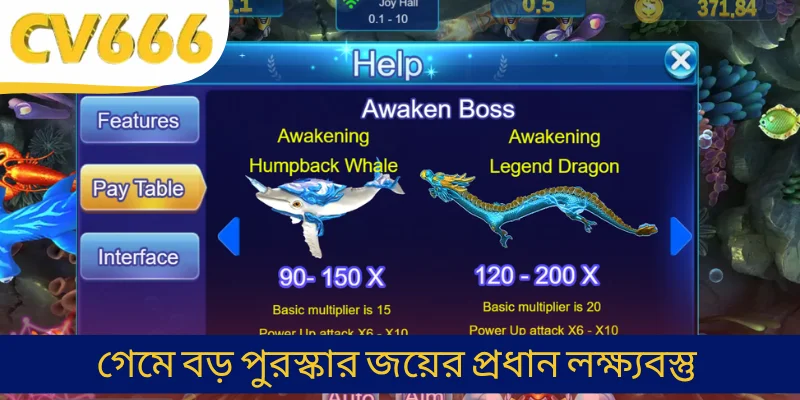 গেমে বড় পুরস্কার জয়ের প্রধান লক্ষ্যবস্তু